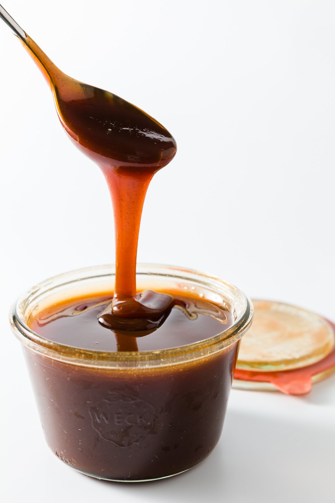 Jar of dulce de leche caramel sauce