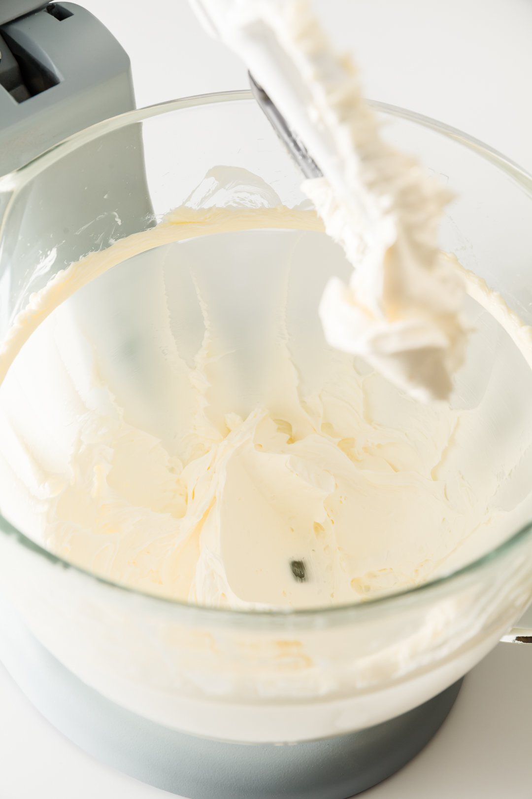 Butter mixed in stand mixer