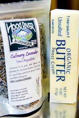 lavender butter with culinary lavender