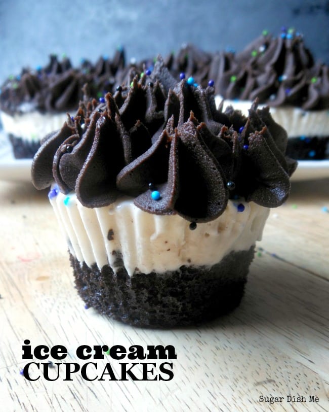 Mint Chocolate Ice Cream Cupcake