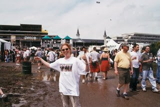 Stef in the infield of the Kentucky Derby