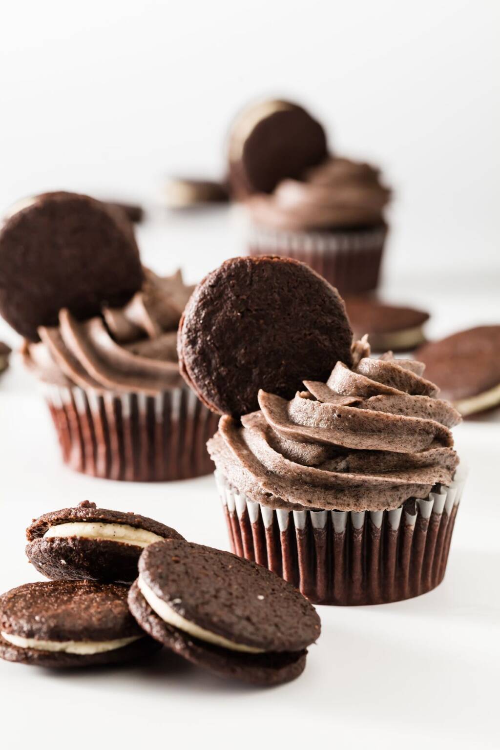 Oreo Cookies and Cream Frosting Cupcake Project