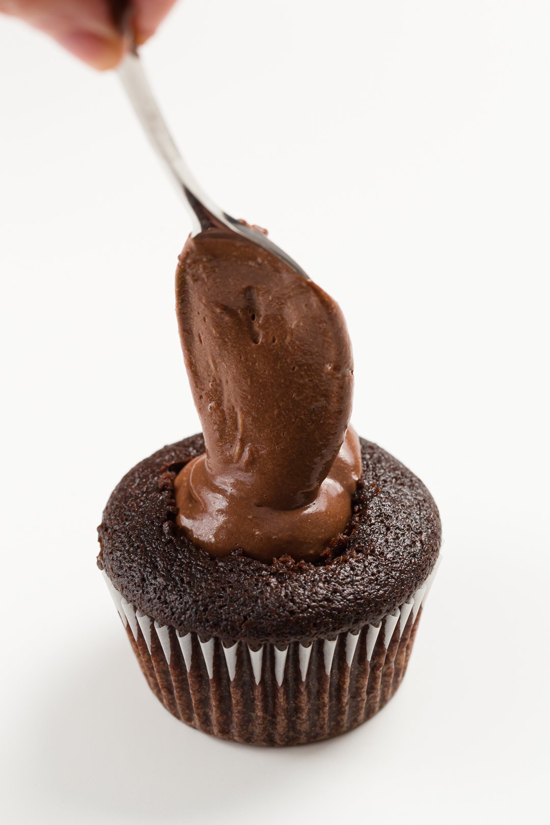 Cupcake with deals chocolate filling