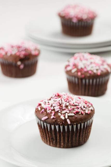 Magdalenas veganas de chocolate