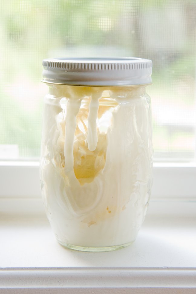 A jar of clotted cream