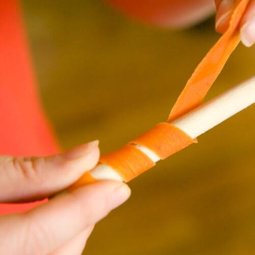 Candied Carrot Curls Cupcake Project