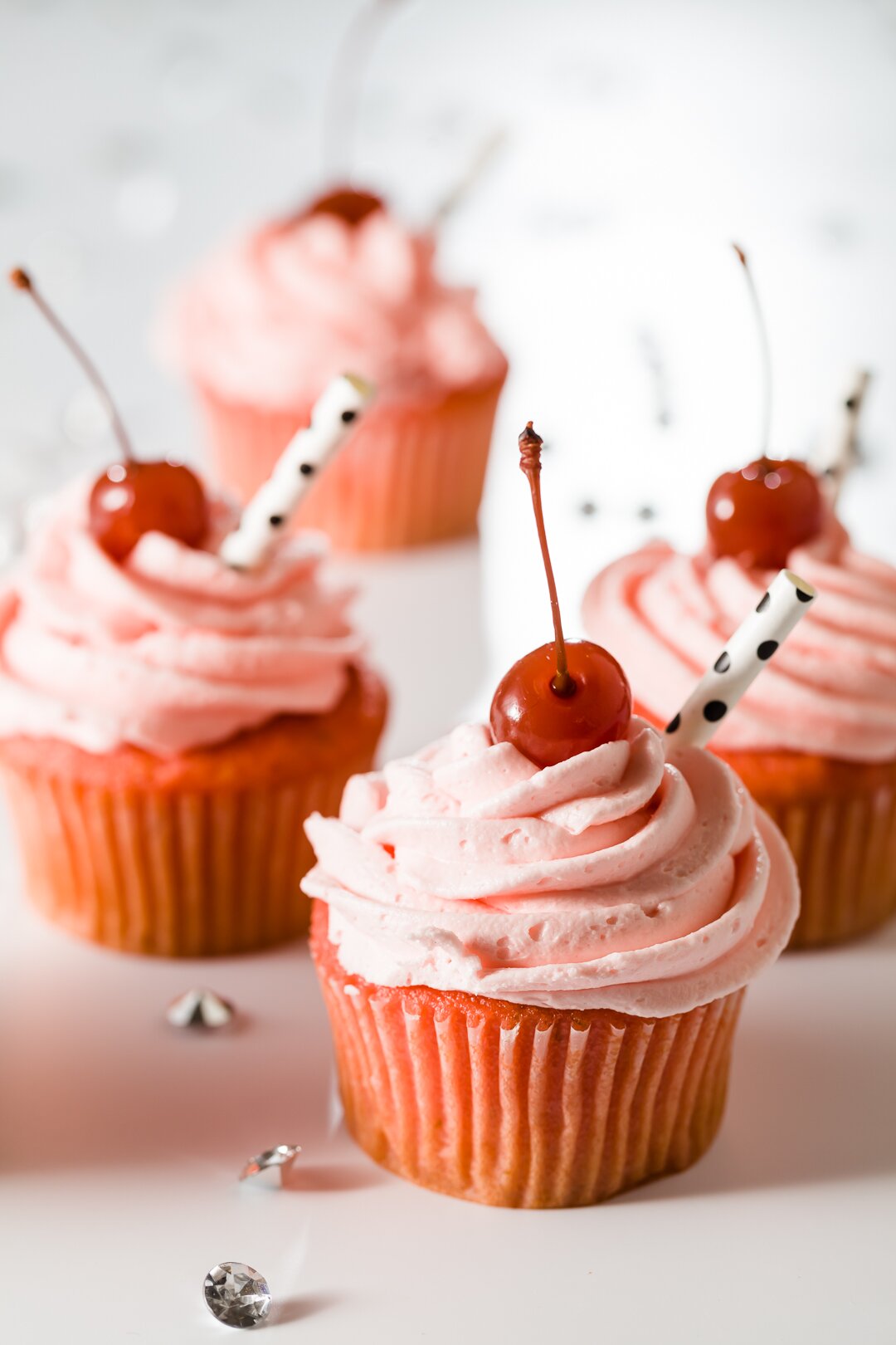 Shirley Temple Cupcakes - Best Virgin Cocktail Cupcakes