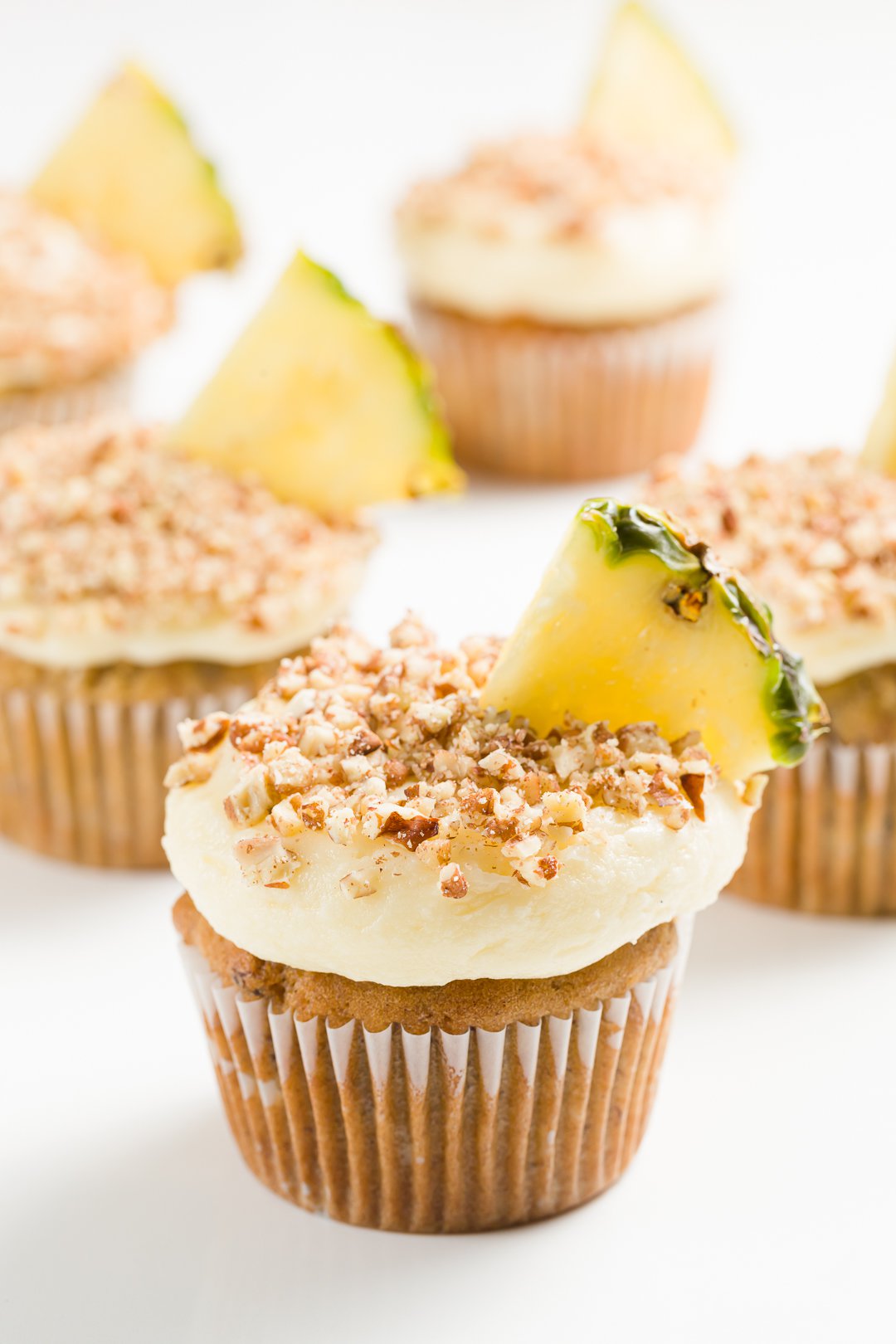 A group of hummingbird cupcakes