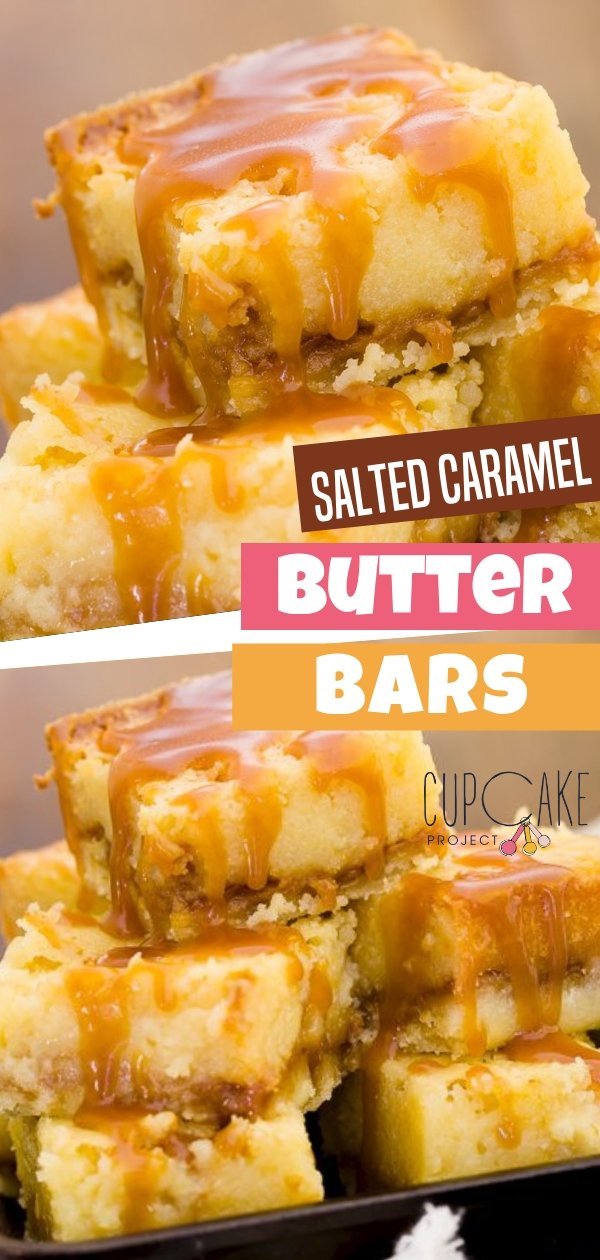 Salted Caramel Gooey Butter Bars