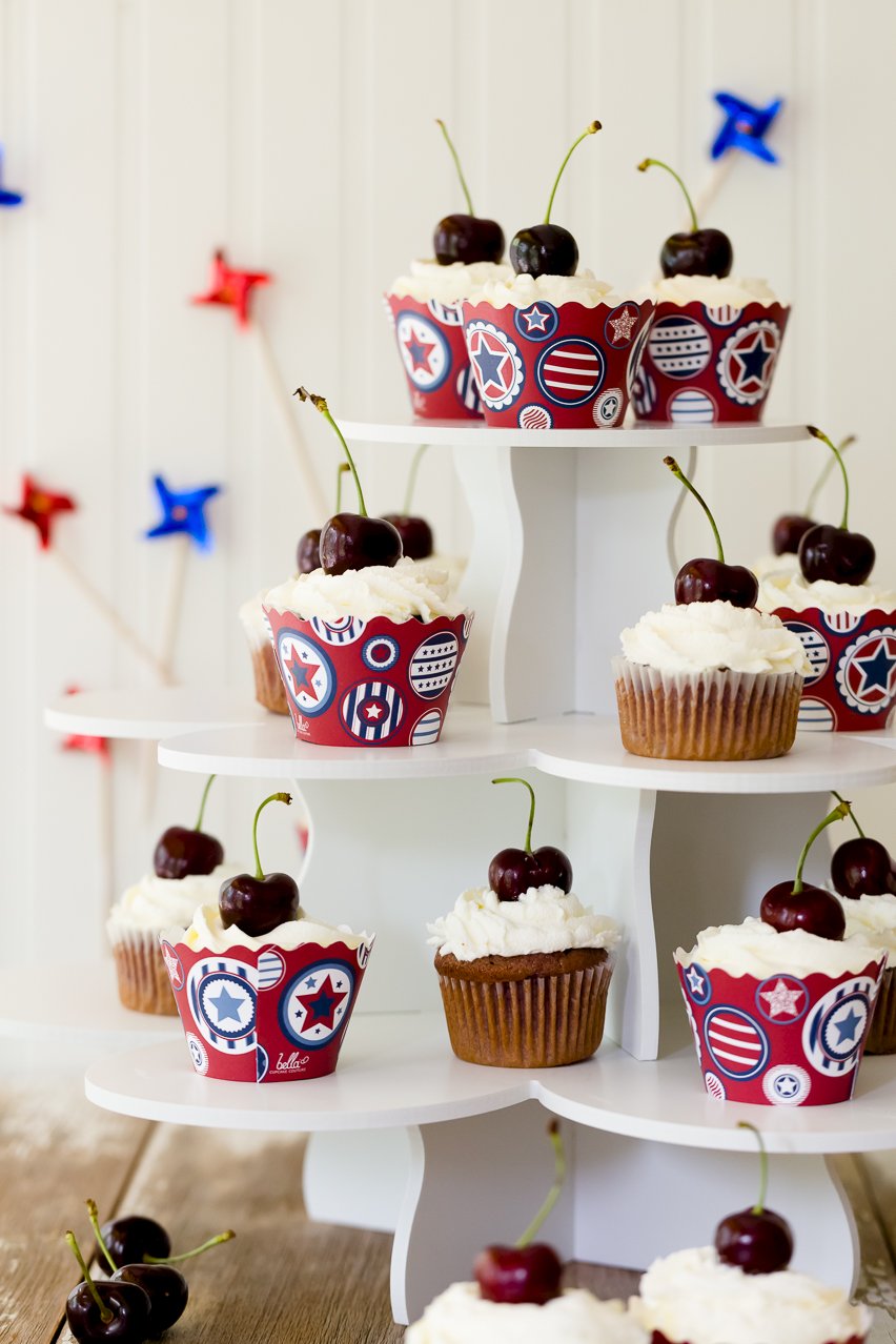 Cherry Cobbler Cupcakes