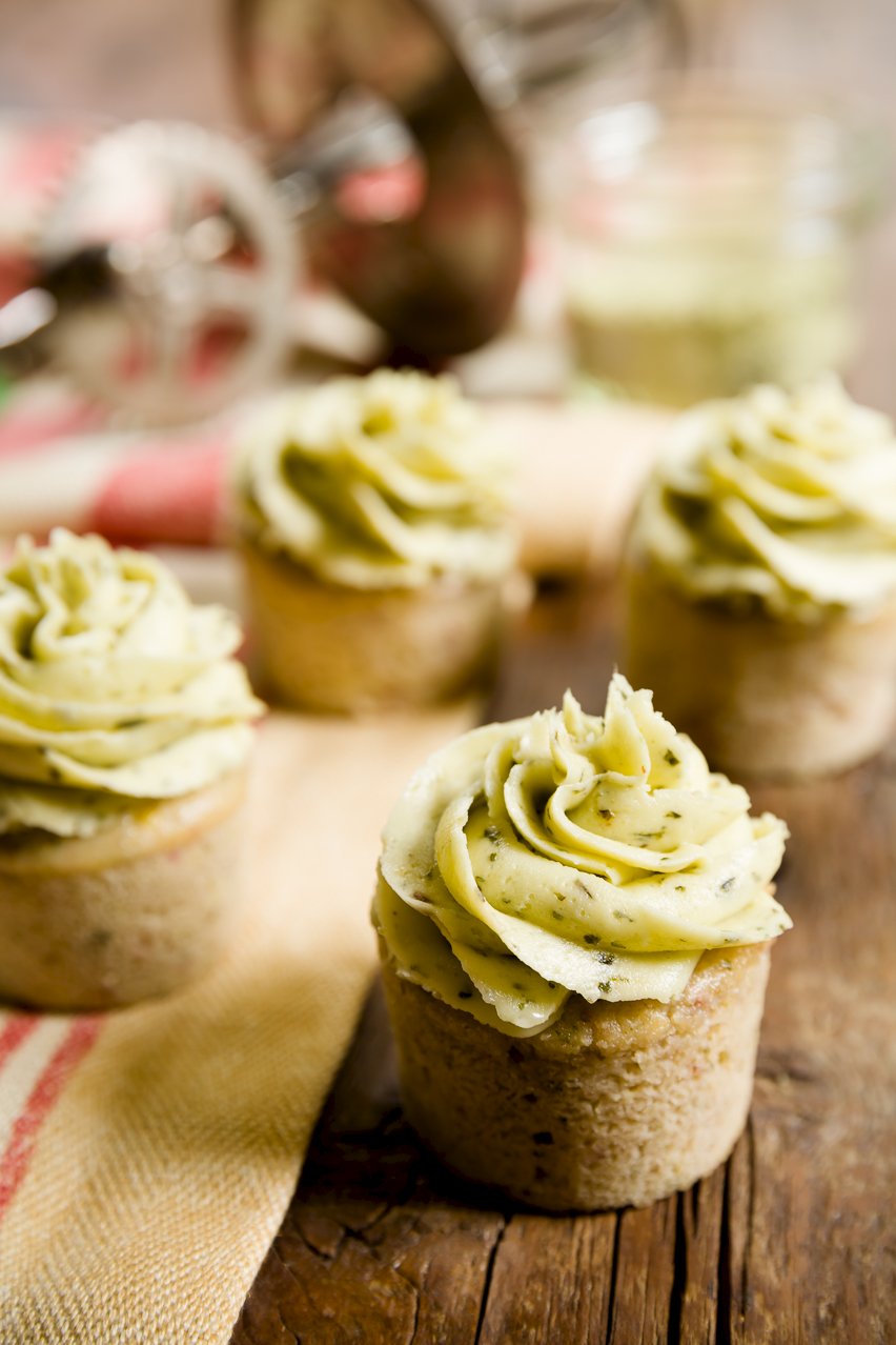 Strawberry Basil Cupcakes