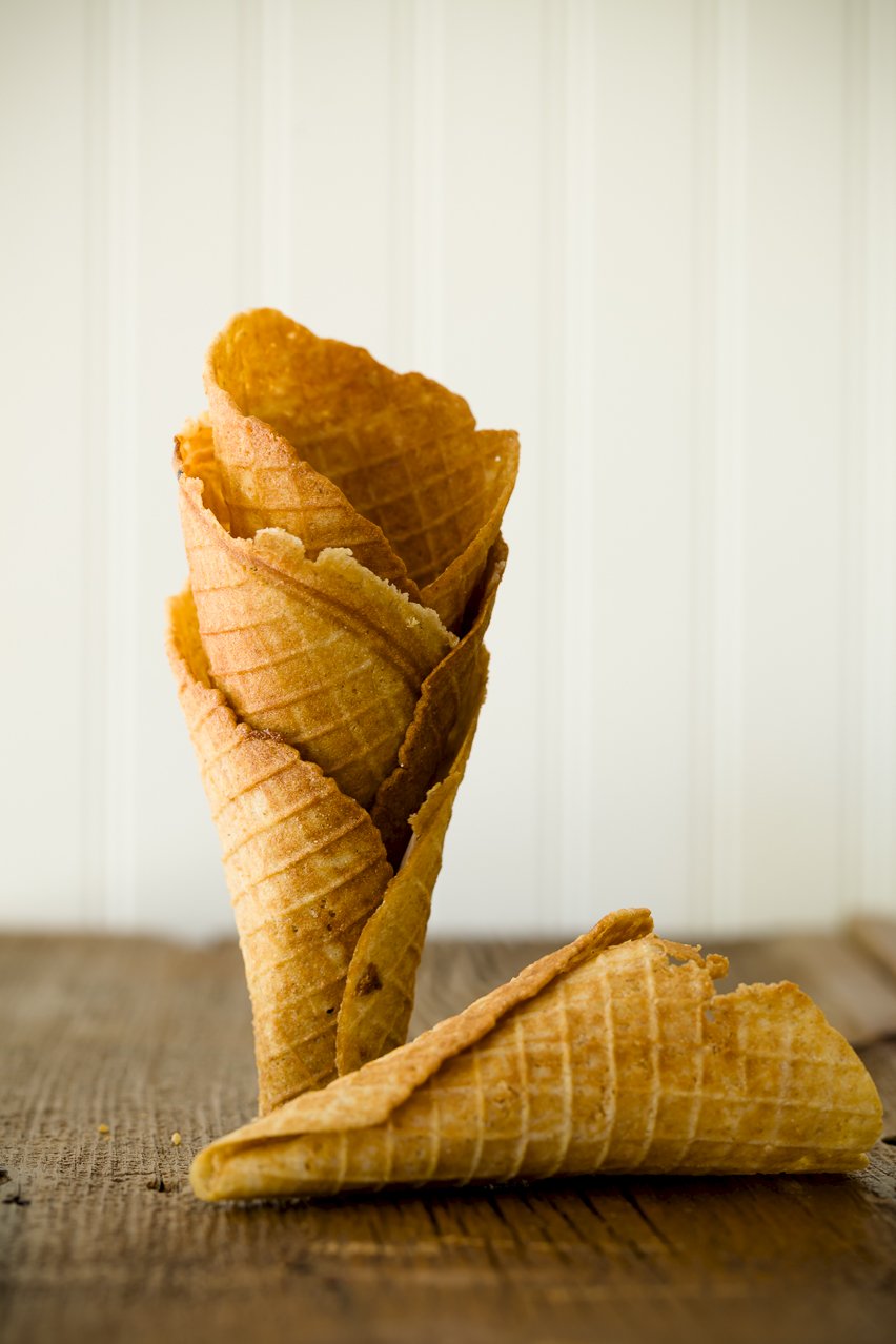 Graham Cracker Waffle Cones