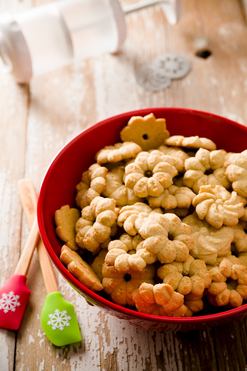 Brown Butter Cardamom Orange Spritz Cookies | Cupcake Project