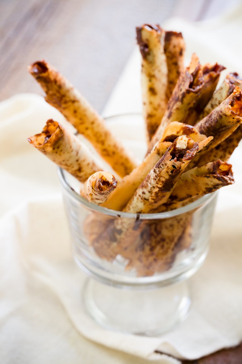 Copycat Pirouette Cookies Nutella filled Cigar Cookies