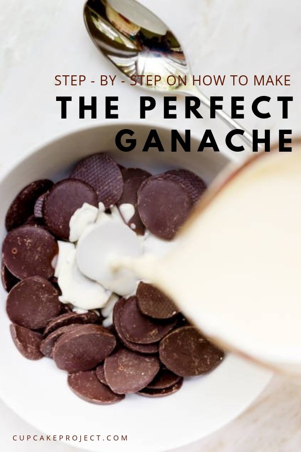 If you are looking for easy ganache recipes, follow this step by step tutorial on how to make the perfect ganache for your favorite desserts. Just combine the two ingredients-chocolate and heavy whipping cream, and you'll have the best ganache! Learn more by clicking the pin.
