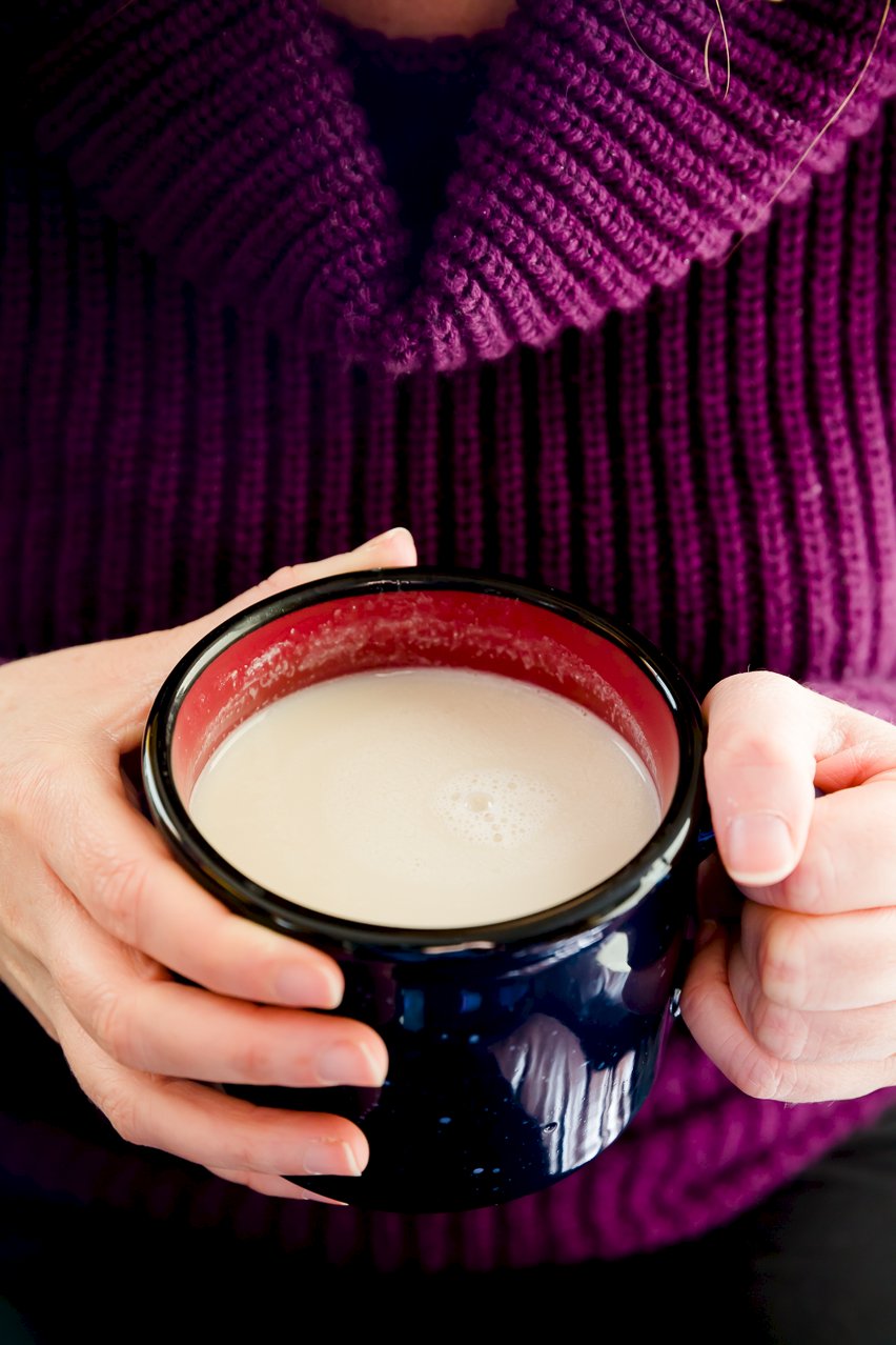 Steamed Almond Milk and Honey 