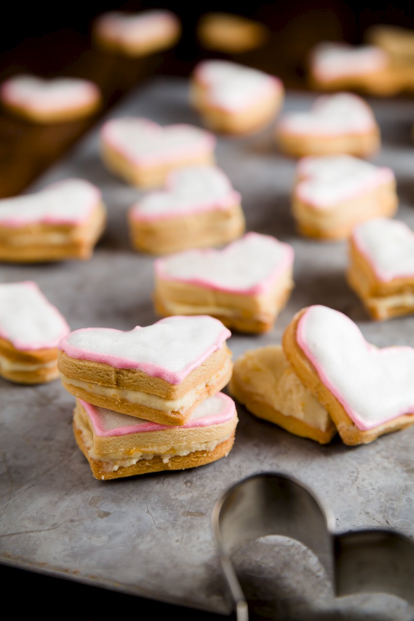 Orange Honey Sandwich Cookies