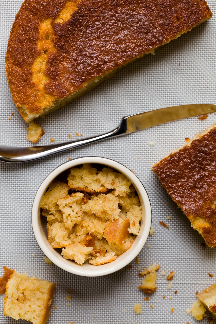 Baked rice pudding with honey cake croutons - Photo from Arba Mediterranean