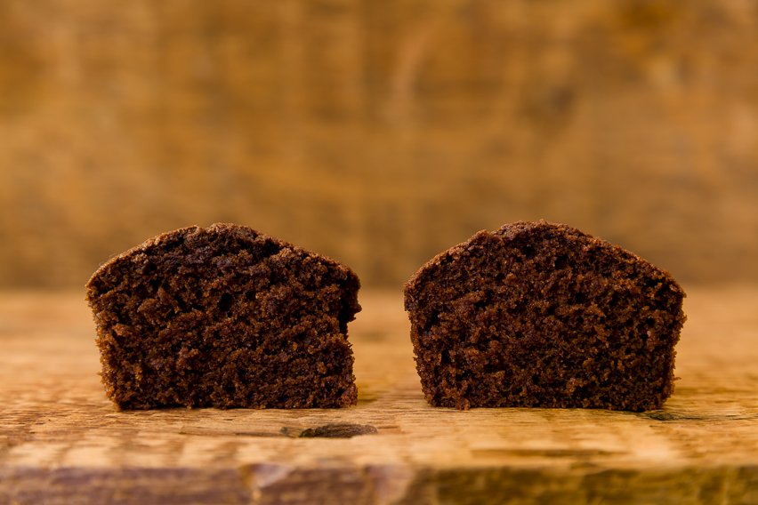 Two chocolate cupcakes