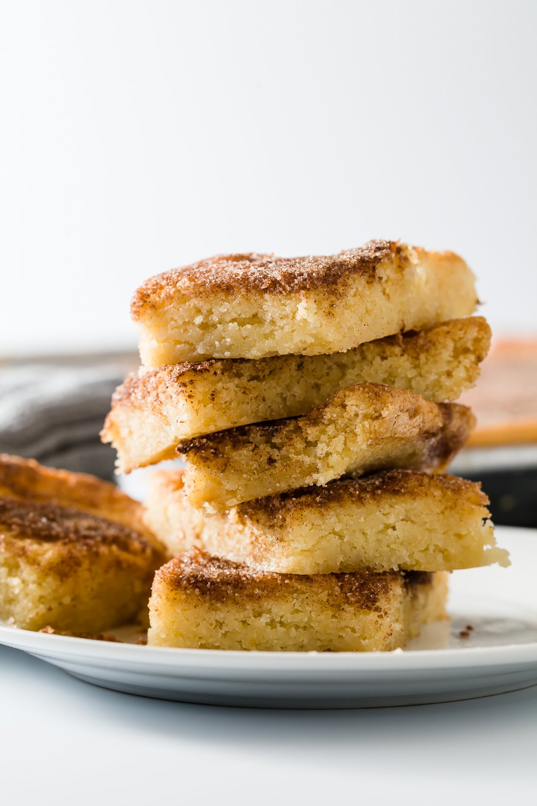 stack of snickerdoodle bars