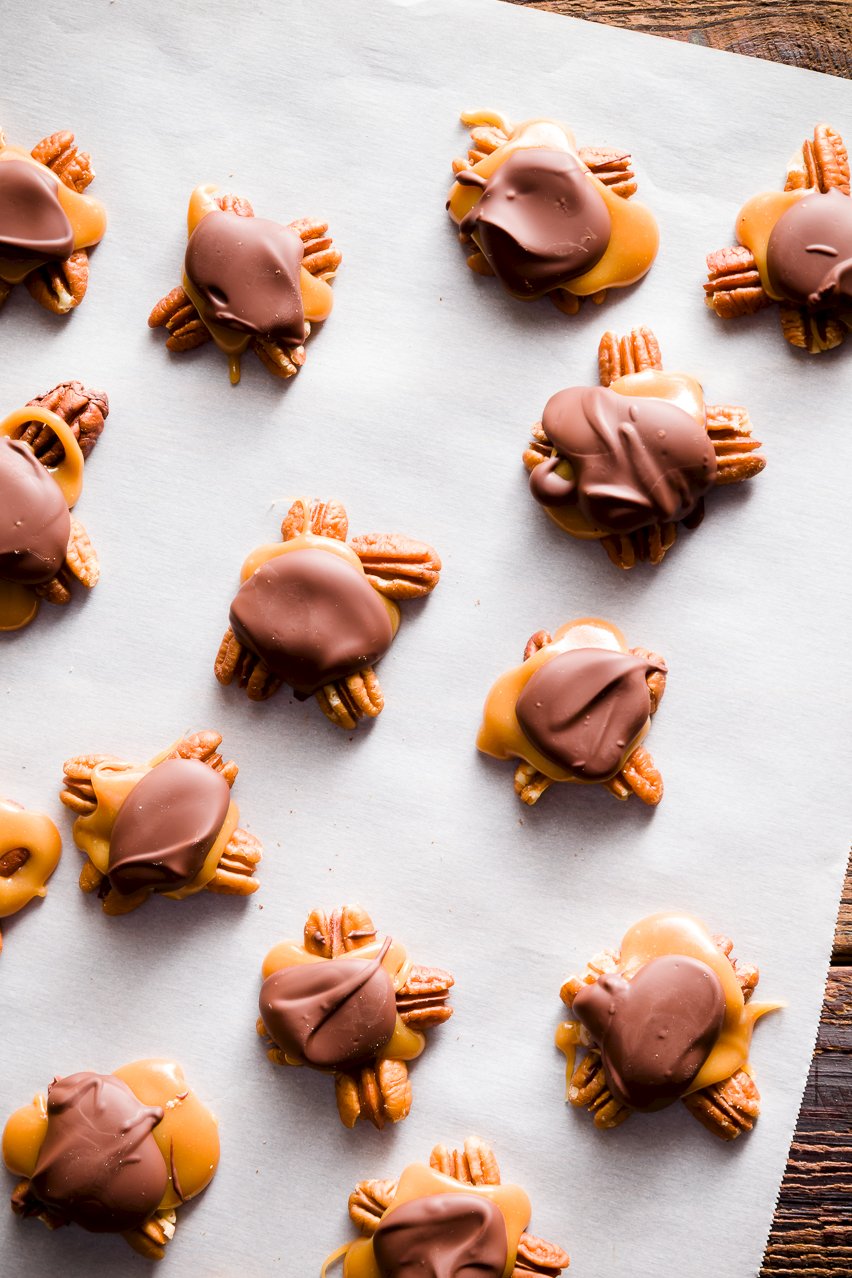 Homemade Chocolate Turtles Candy | Cupcake Project