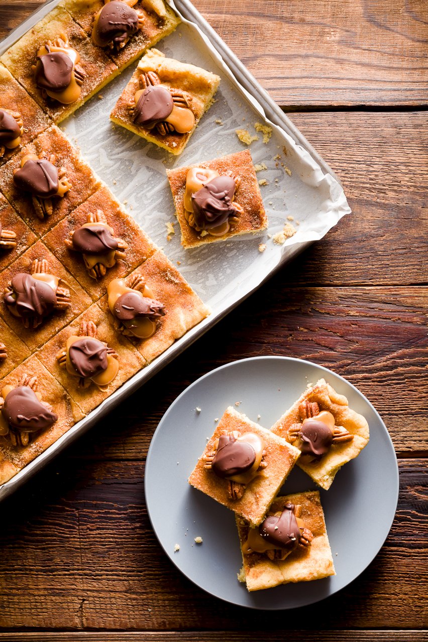 Turtle Snickerdoodle Bars