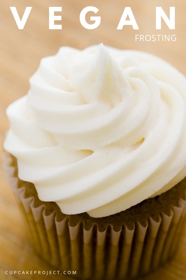 I know that making your own butter seems daunting, and there are a couple ingredients in the butter that you may have never purchased. However, the process is simple and you can make a large batch to have on hand whenever you need a vegan frosting. Once you have the butter, the frosting recipe couldn’t be any easier – it’s two ingredients and two steps!