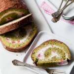 Strawberry Matcha Arctic Roll