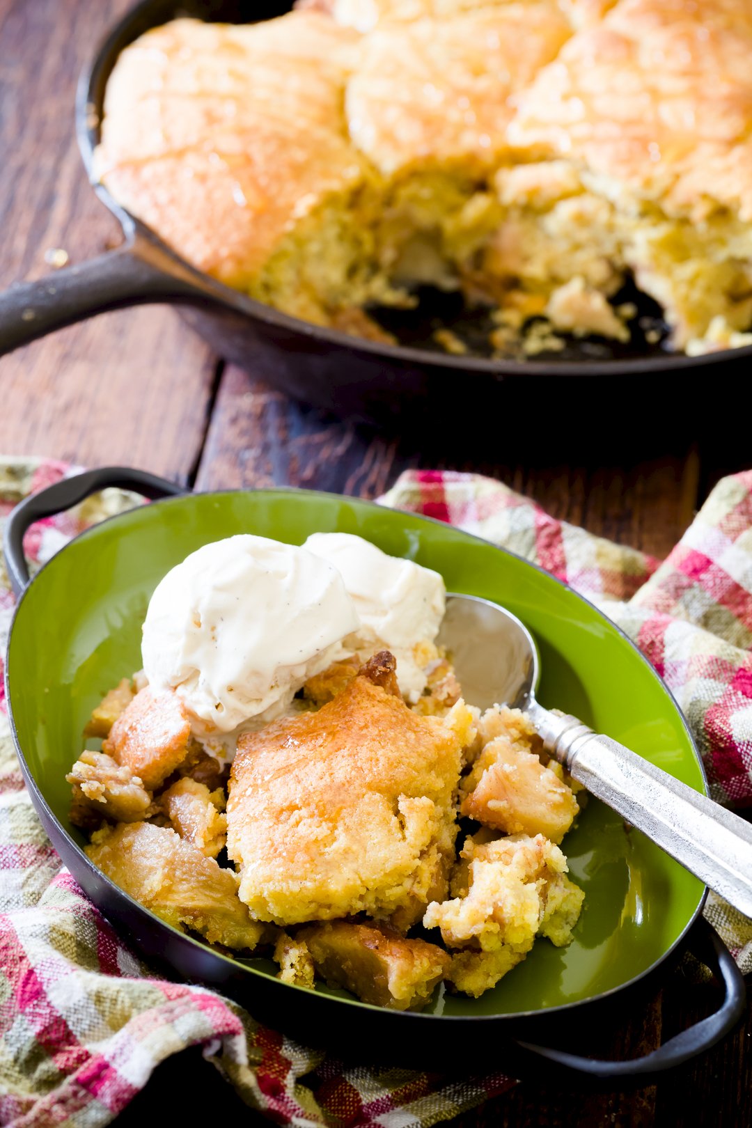 Cornbread Apple Cobbler