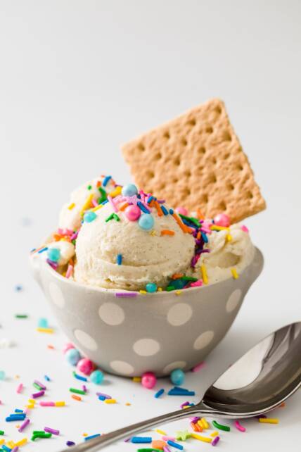 Custardy and Rich Clotted Cream Ice Cream - Cupcake Project