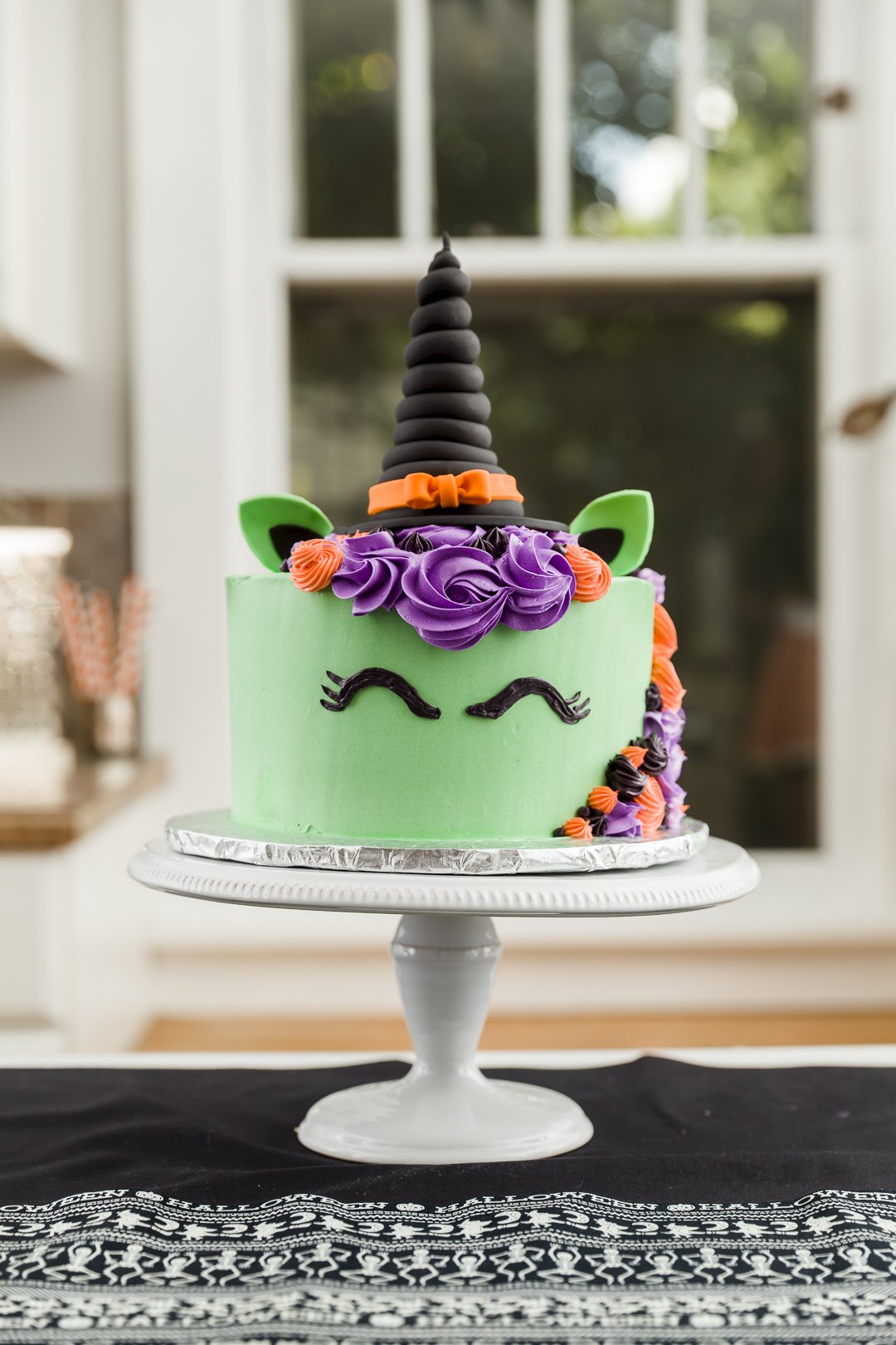 Halloween Witch Unicorn Cake
