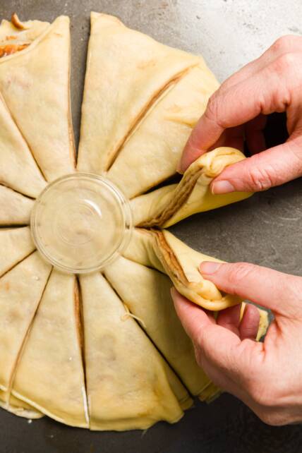 Retorciendo un pan estrella