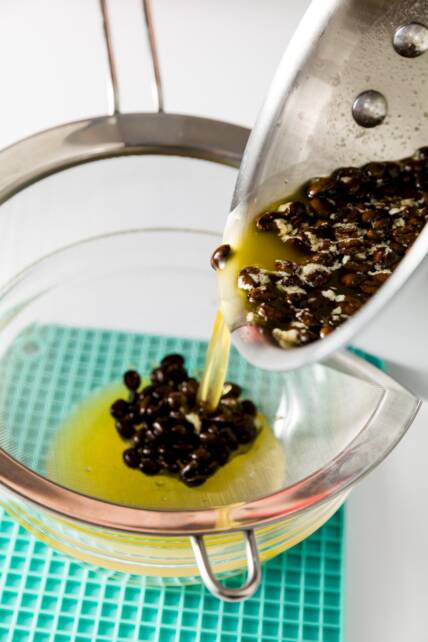 colar la mantequilla de café