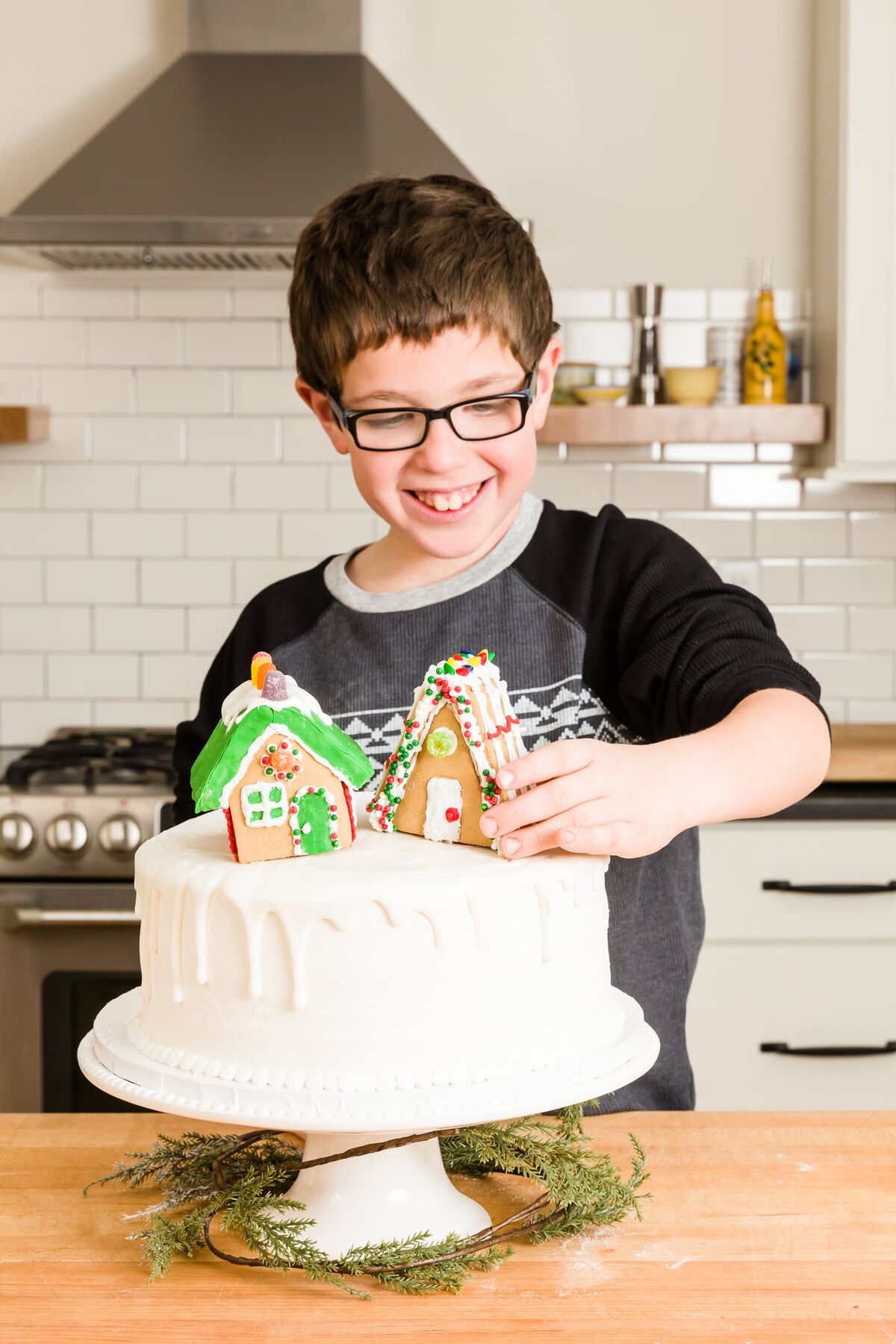 Gingerbread House Cake