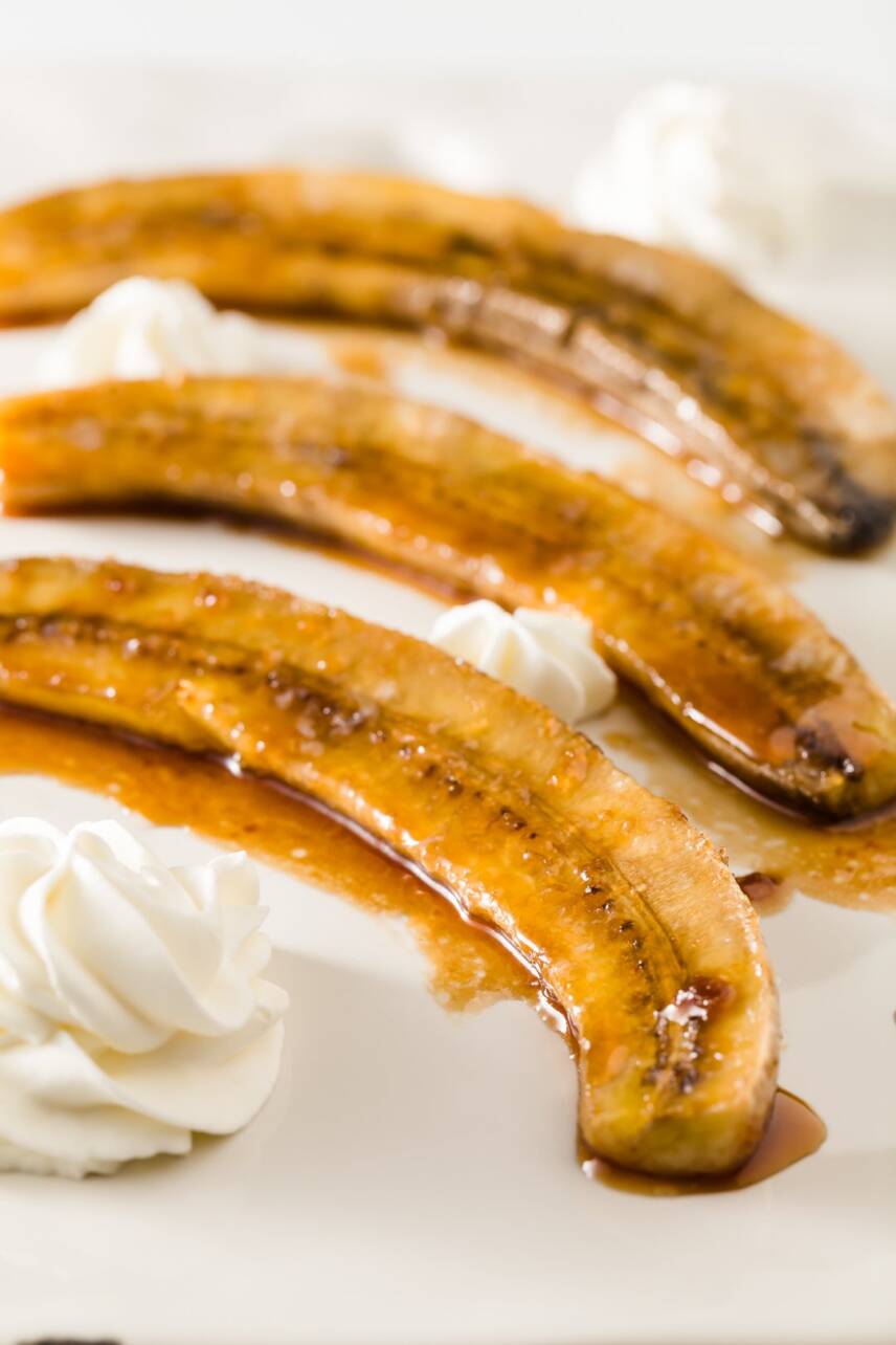 Caramelized Bananas Prepared 3 Ways - Range, Oven, and Microwave