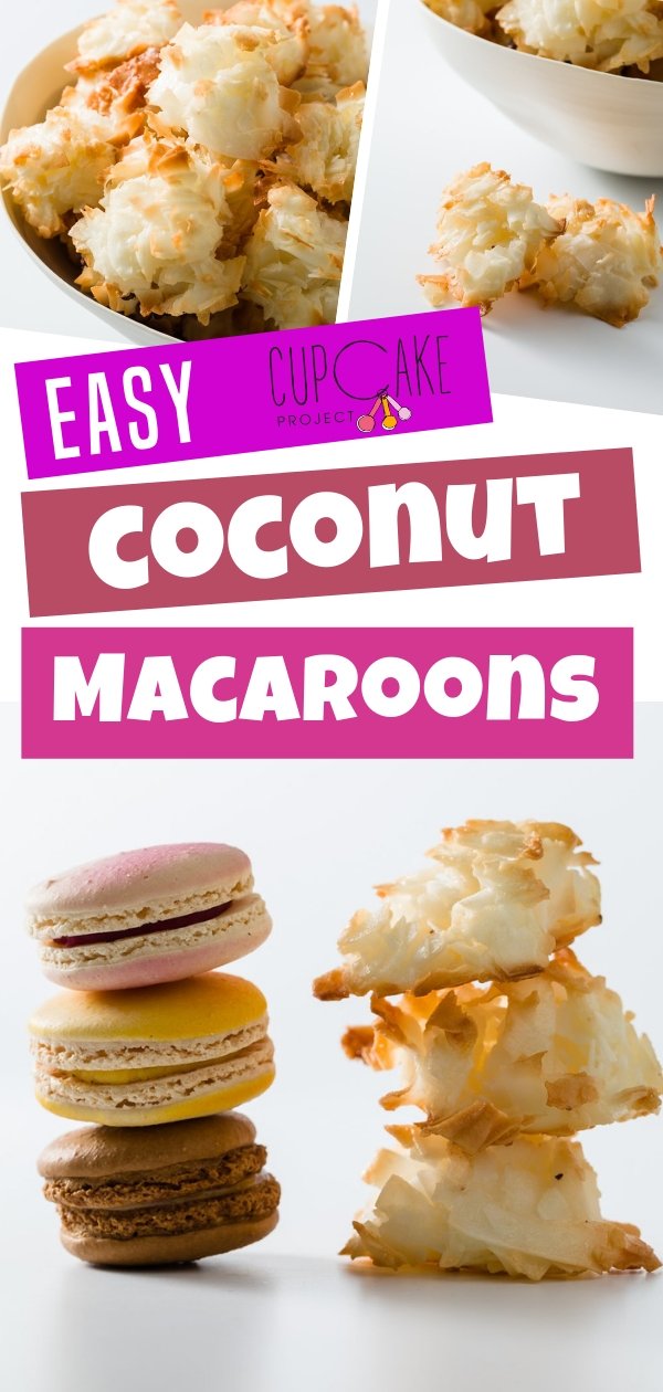 Coconut macaroons that\'s incredibly easy to make! Crispy on the outside and chewy on the inside and have a wonderful coconut flavor. You\'ll love these for snack or dessert!