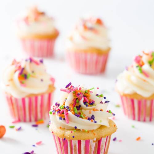 Mini Vanilla Cupcake Recipe
