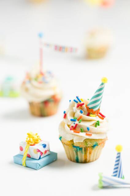 Best Birthday Cupcakes - Homemade Funfetti Cupcakes