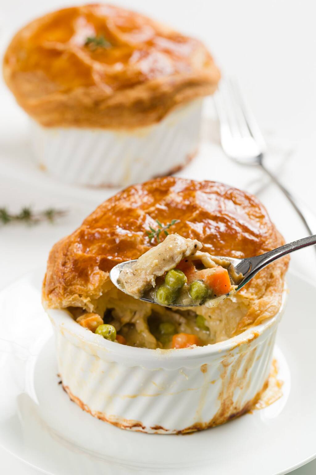 Pork Pot Pie with Puff Pastry Topping