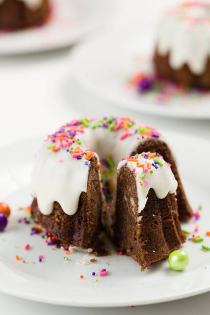 Mini Chocolate Bundt Cakes - Cupcake Project