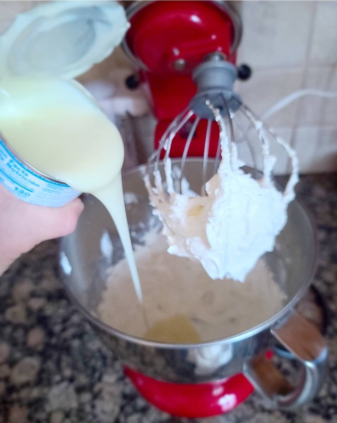 adding sweetened condensed milk