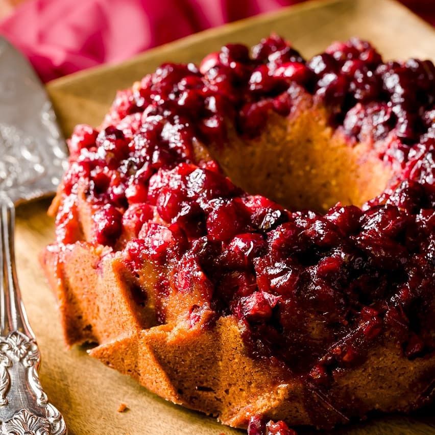 Gallery image for https://www.cupcakeproject.com/cranberry-almond-cornmeal-bundt-cake/