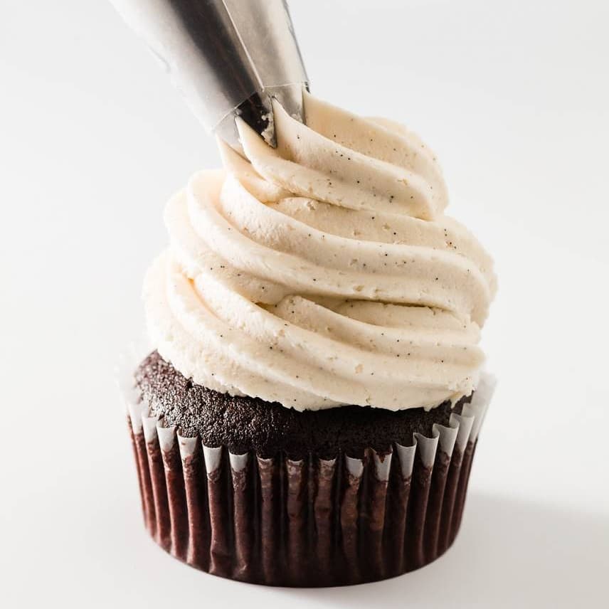 Gallery image for https://www.cupcakeproject.com/vanilla-bean-buttercream-frosting-recipe/