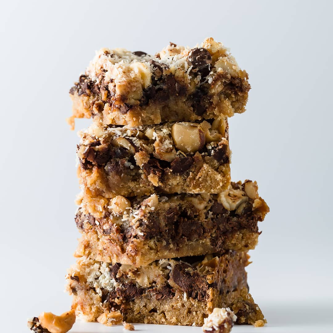 Gallery image for https://www.cupcakeproject.com/hazelnut-frappachata-7-layer-bars/