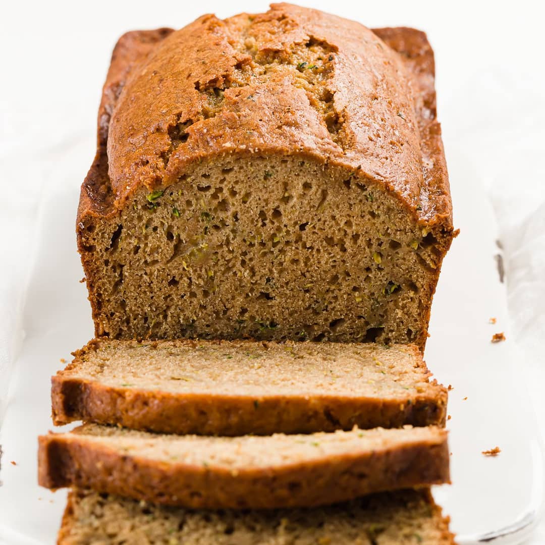 Gallery image for https://www.cupcakeproject.com/easy-applesauce-zucchini-bread/