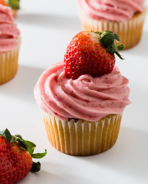 Gallery image for https://www.cupcakeproject.com/strawberry-cream-cheese-frosting-recipe/