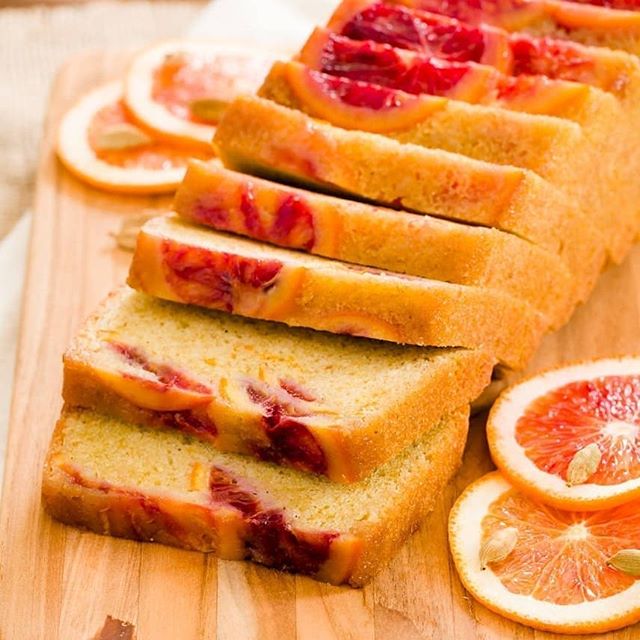 Gallery image for https://www.cupcakeproject.com/blood-orange-and-cardamom-olive-oil-pound-cake/
